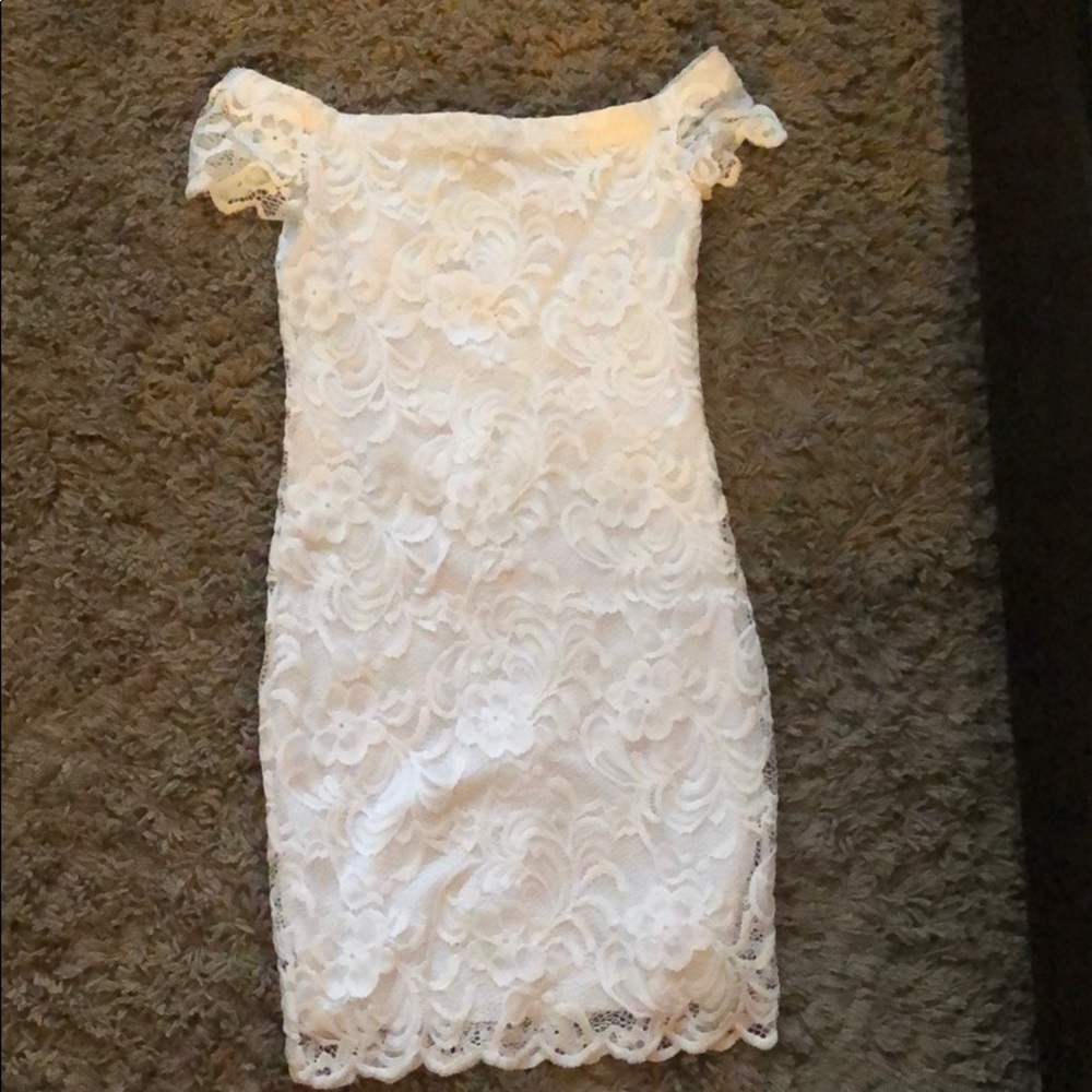 White cocktail dress